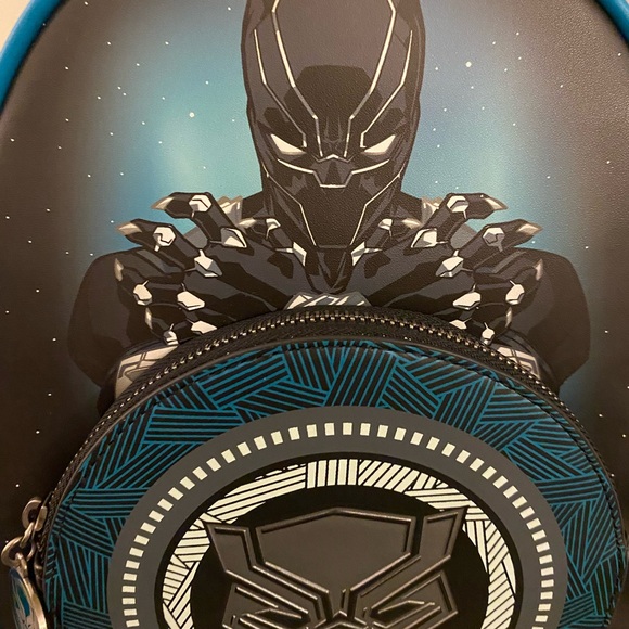 Marvel X Loungefly Funko Black Panther Wakanda Forever Blue & Black 🎃 Halloween - Picture 4 of 16
